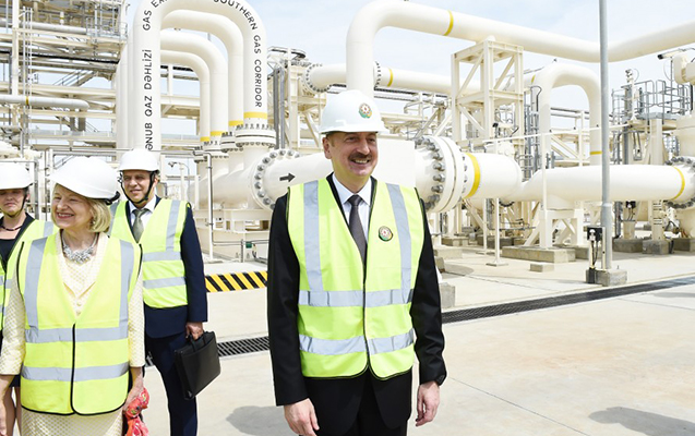 İlham Əliyev Cənub Qaz Dəhlizinin açılış mərasimində  - FOTOLAR