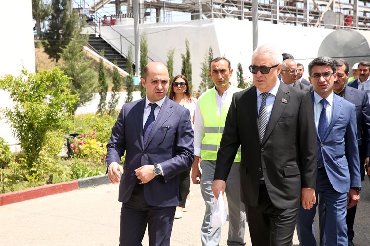 Bakıətrafı dəmir yolu xəttinin icra vəziyyəti yoxlanıldı  - FOTO 