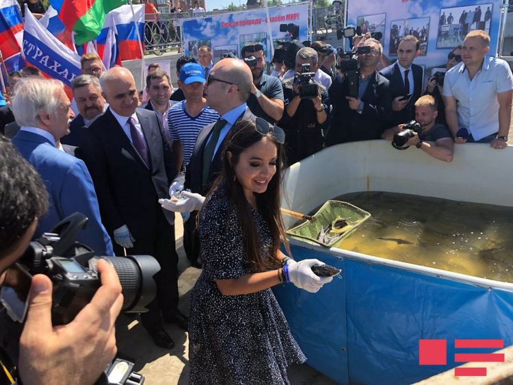 Leyla Əliyeva Rusiyada mərasimdə - FOTO