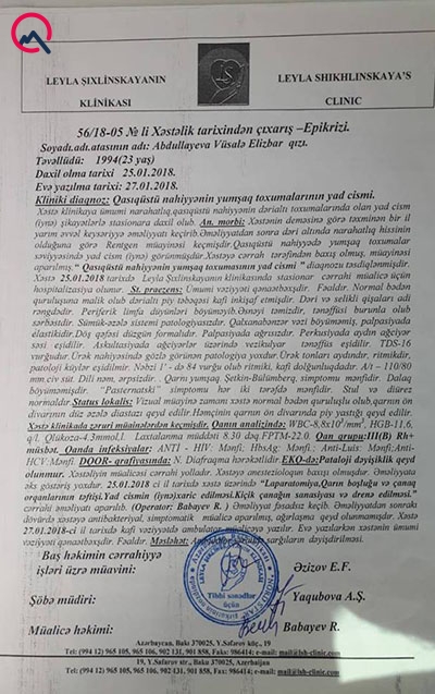 Deputatın qızı tikiş iynəsini arvadımın qarnında qoyub   - ŞOK OLAY