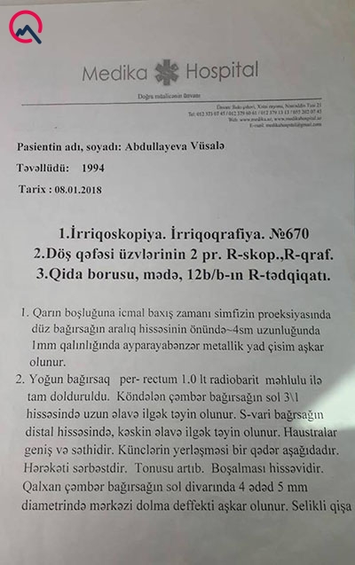 Deputatın qızı tikiş iynəsini arvadımın qarnında qoyub   - ŞOK OLAY