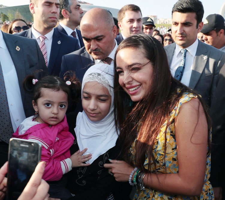 Leyla Əliyeva festivalda -  FOTOLAR