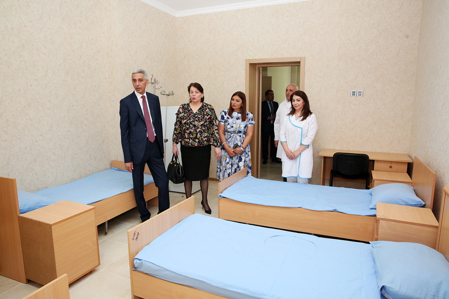 Dəmir yolu poliklinikası və doğum şöbəsi istifadəyə verildi    - FOTOLAR
