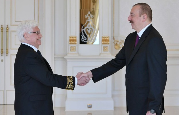 Rusiyanın Azərbaycandakı səfir İlham Əliyevin qəbulunda  - FOTO
