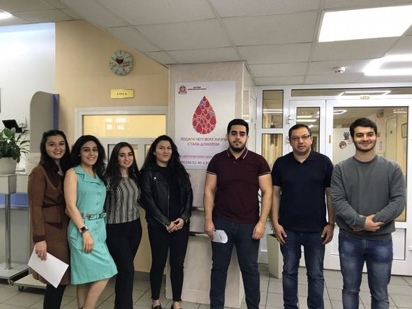 Leyla Əliyeva Qanın milləti yoxdur adlı aksiya keçirdi - FOTO
