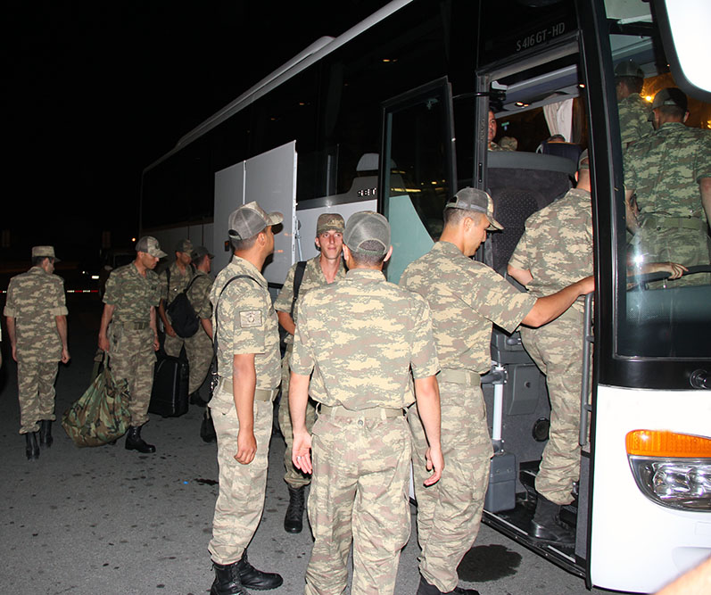 Türkiyə hərbçiləri Bakıda -  VİDEO + FOTO