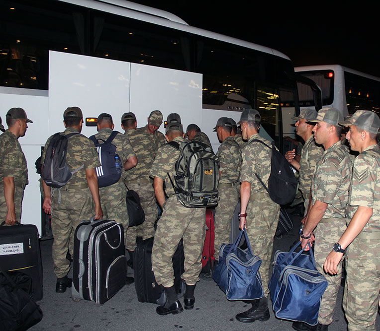 Türkiyə hərbçiləri Bakıda -  VİDEO + FOTO