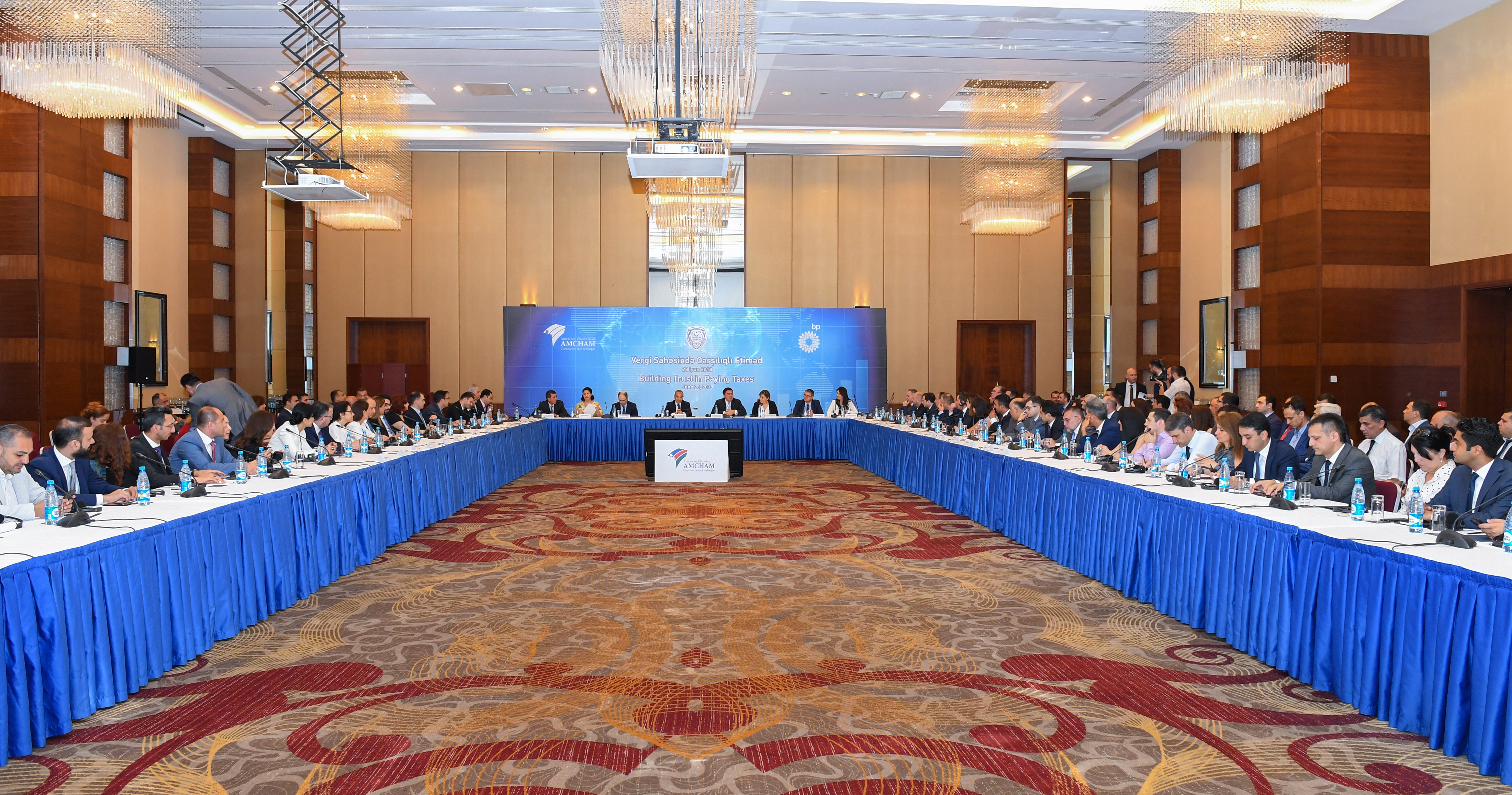 Azərbaycanda Amerika Ticarət Palatasının üzvləri ilə görüş keçirildi   - FOTOLAR