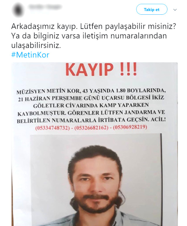 Türkiyəli musiqiçinin   meyiti tapıldı - FOTOLAR