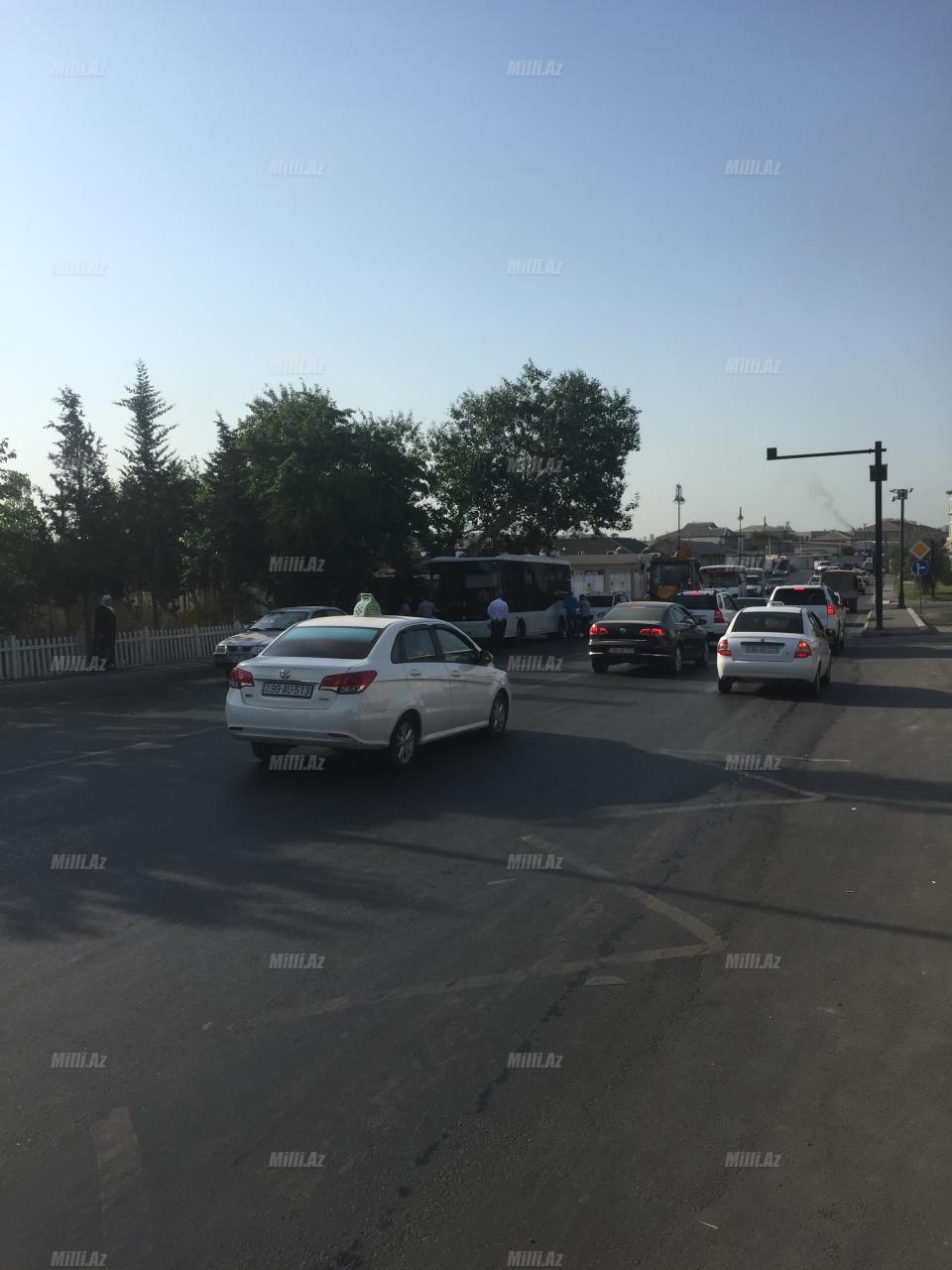 Bakıda daha bir avtobus qəzası    - FOTO