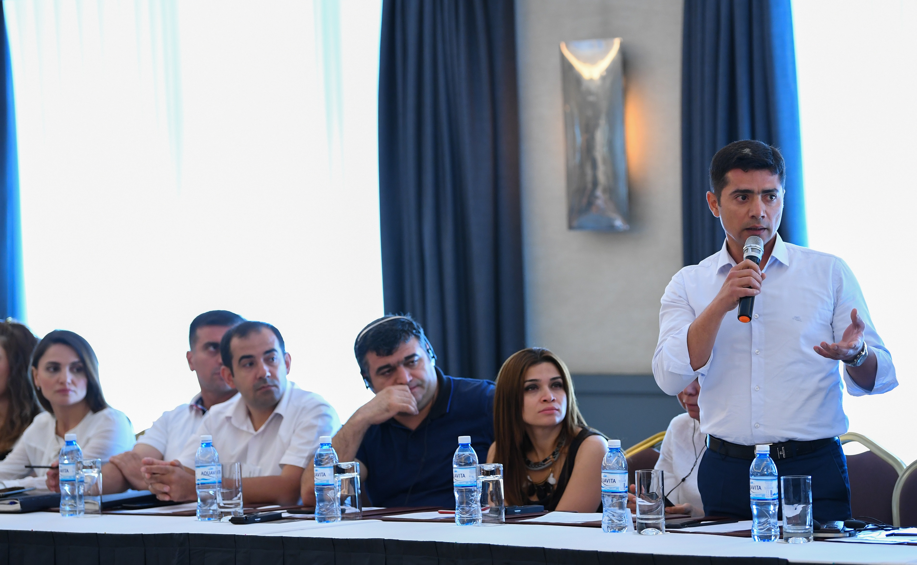 Mikayıl Cabbarov sahibkarlarla görüşdü  - FOTOLAR