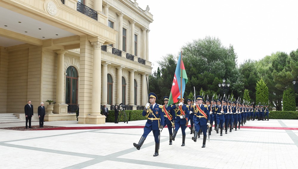 İtaliya prezidentinin rəsmi qarşılanma mərasimi oldu  - FOTOLAR