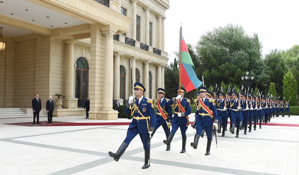 İtaliya prezidentinin rəsmi qarşılanma mərasimi oldu  - FOTOLAR