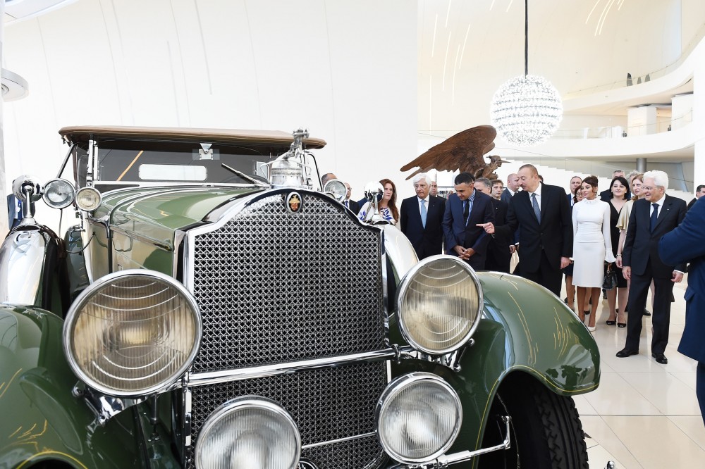 Əliyev və Mattarella   sərginin açılışında - FOTOLAR