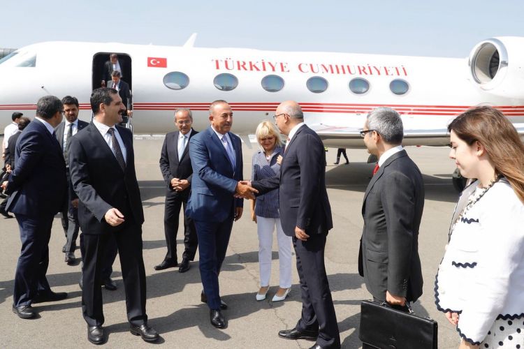 Mövlud Çavuşoğlu Azərbaycana gəldi    - FOTO