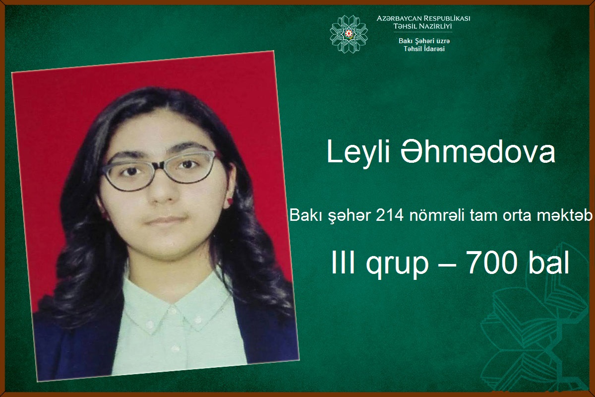 Bakıda 700 bal toplayan abituriyentlər bunlardır   - FOTOLAR