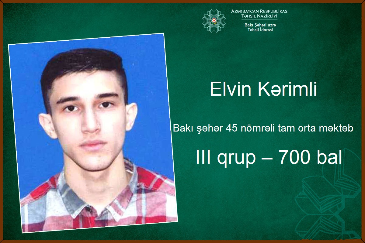 Bakıda 700 bal toplayan abituriyentlər bunlardır   - FOTOLAR