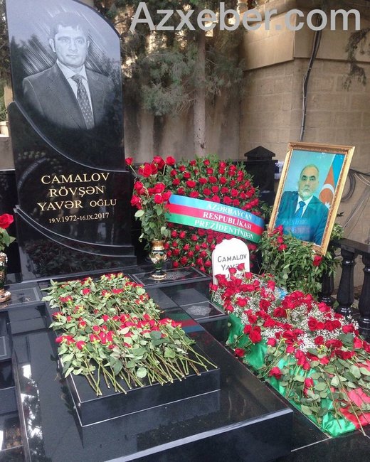 Mərhum nazir Yavər Camalovun məzarından    - FOTO