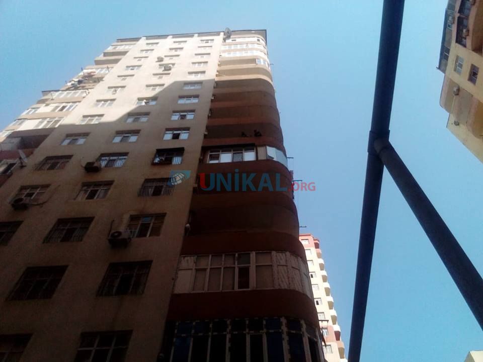 Bakıdakı 16 mərtəbəli binada  YANÄžIN HƏYƏCANI - FOTOLAR