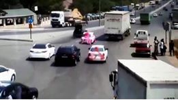Toy karvanında avtoşluq edən sürücülər saxlanıldı -  FOTOLAR
