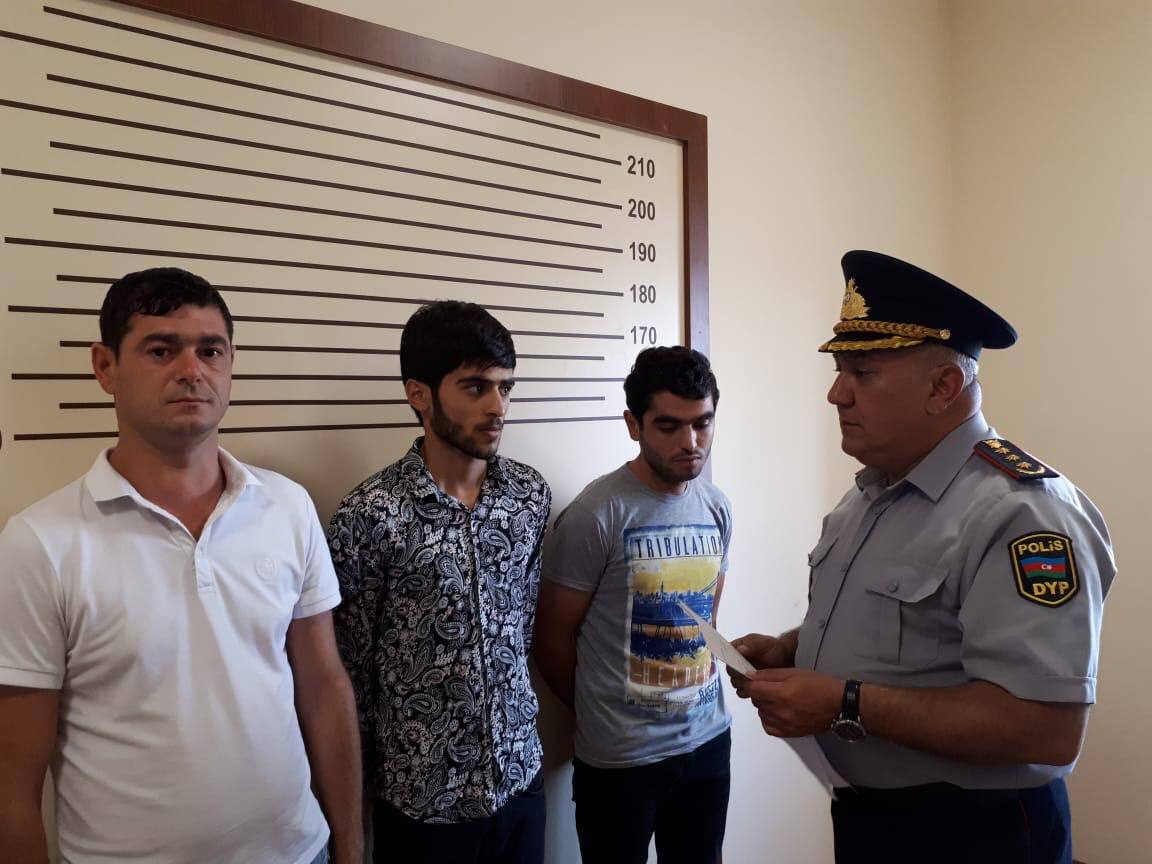 Toy karvanında avtoşluq edən sürücülər saxlanıldı -  FOTOLAR