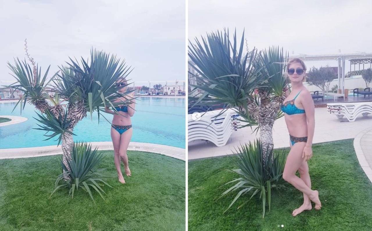Cazibədar aktrisa yay tətilini Bakıda keçirir:  Xəzər dənizinə heyranam... FOTO