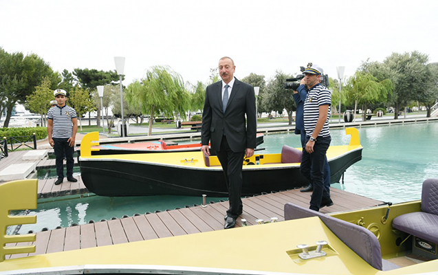 İlham Əliyev və xanımı Qu quşları fəvvarə kompleksinin   AÇILIŞINDA - FOTOLAR