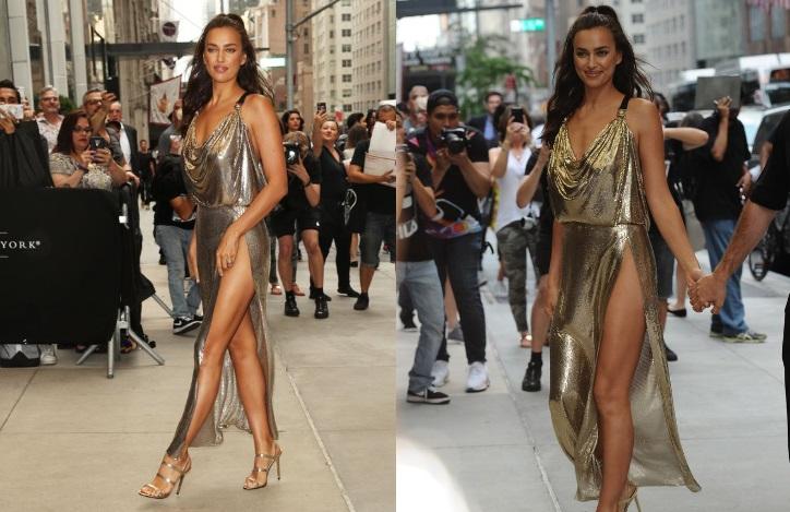 Alt paltarı geyinməyən model biabır olmamaq üçün...   - FOTO