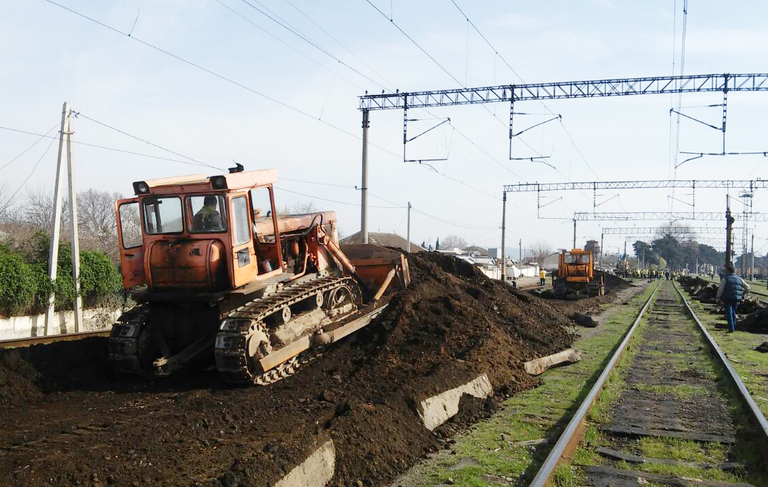 Cəlilabad-Masallı mənzilində 13,4 km dəmir yolu əsaslı təmir olunur  - FOTO