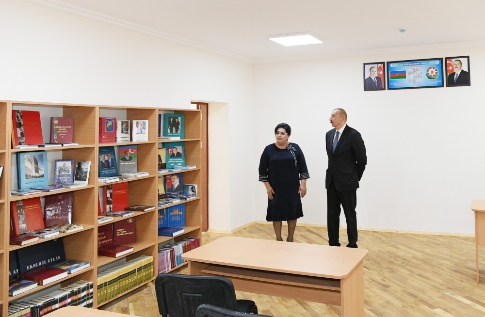 Dövlət başçısı Nardaran, Maştağa, Zabrat qəsəbəsində -  MƏKTƏB AÇILIŞLARINDA (FOTOLAR-YENİLƏNİB)