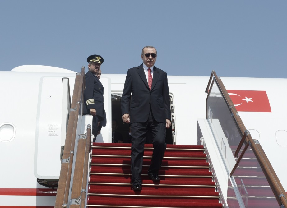 Ərdoğan Bakıya gəldi -  FOTOLAR