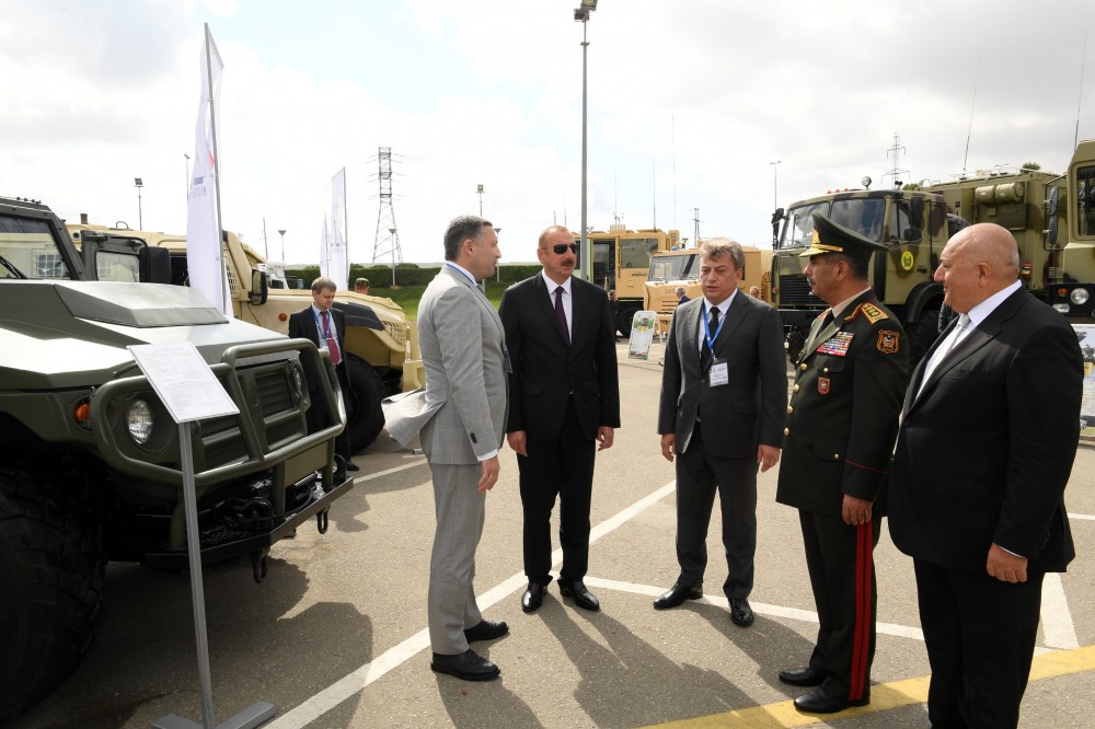 İlham Əliyev III ADEX-2018 sərgisində     - FOTOLAR