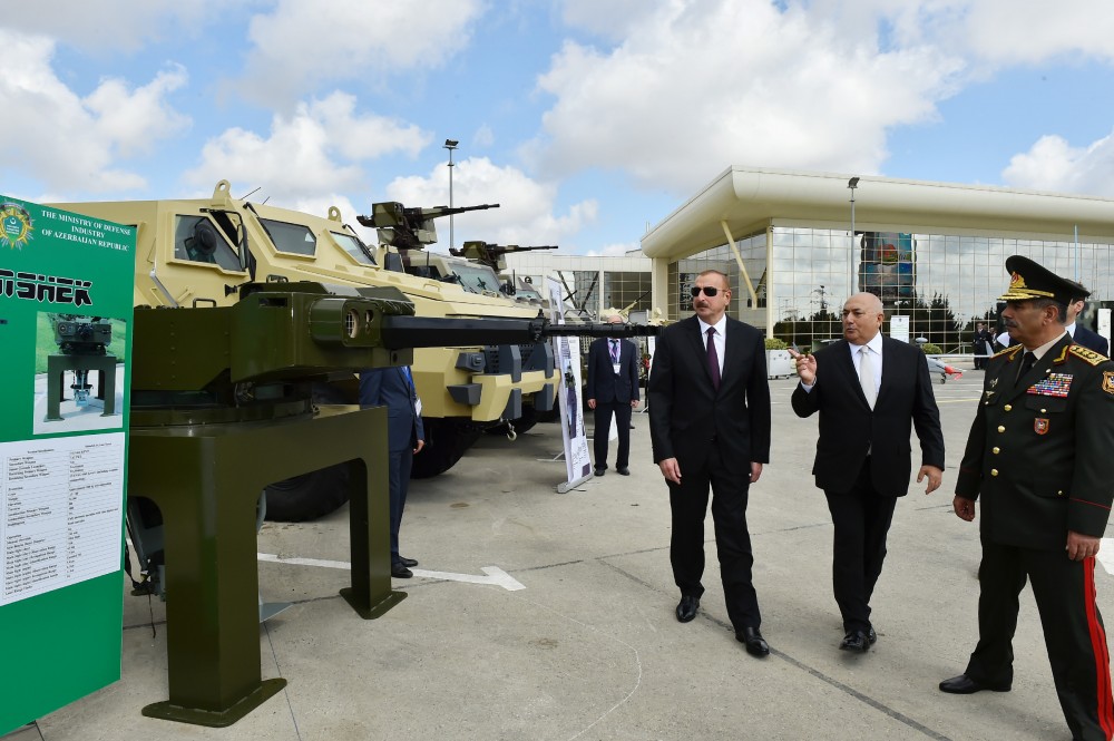 İlham Əliyev III ADEX-2018 sərgisində     - FOTOLAR