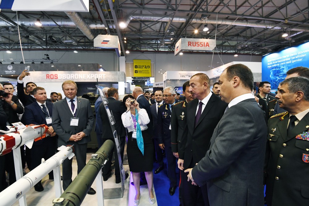 İlham Əliyev III ADEX-2018 sərgisində     - FOTOLAR