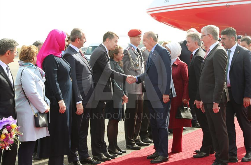 Ərdoğan Almaniyaya getdi  - FOTOLAR