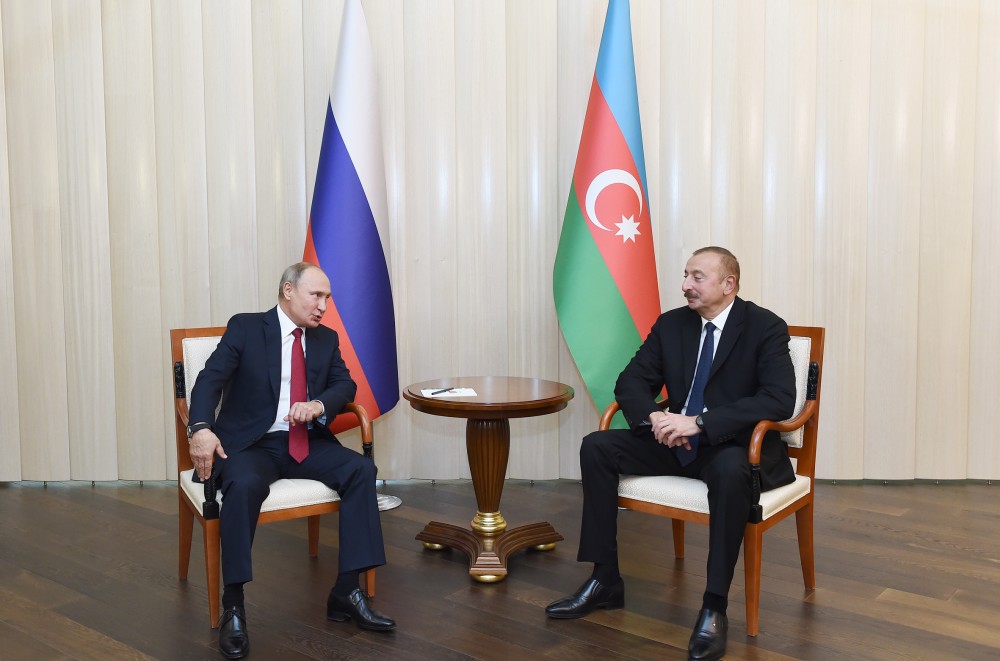 Əliyev və Putin çay süfrəsində    - FOTOLAR