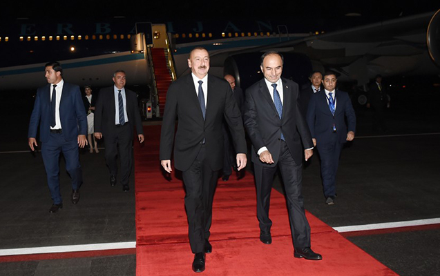 İlham Əliyev Tacikistanda - FOTO