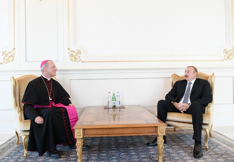 İlham Əliyev Pol Fitzpatrik Rasselin qəbul etdi    - FOTO