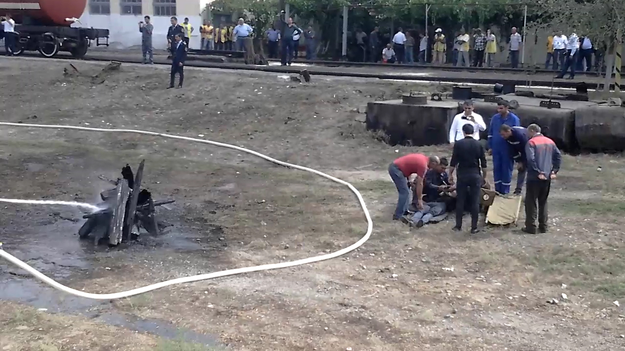 Salyan qovşağı ərazisində həyəcan siqnalı verildi  - FOTOLAR