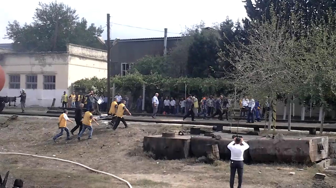 Salyan qovşağı ərazisində həyəcan siqnalı verildi  - FOTOLAR