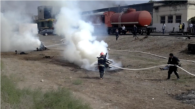 Salyan qovşağı ərazisində həyəcan siqnalı verildi  - FOTOLAR