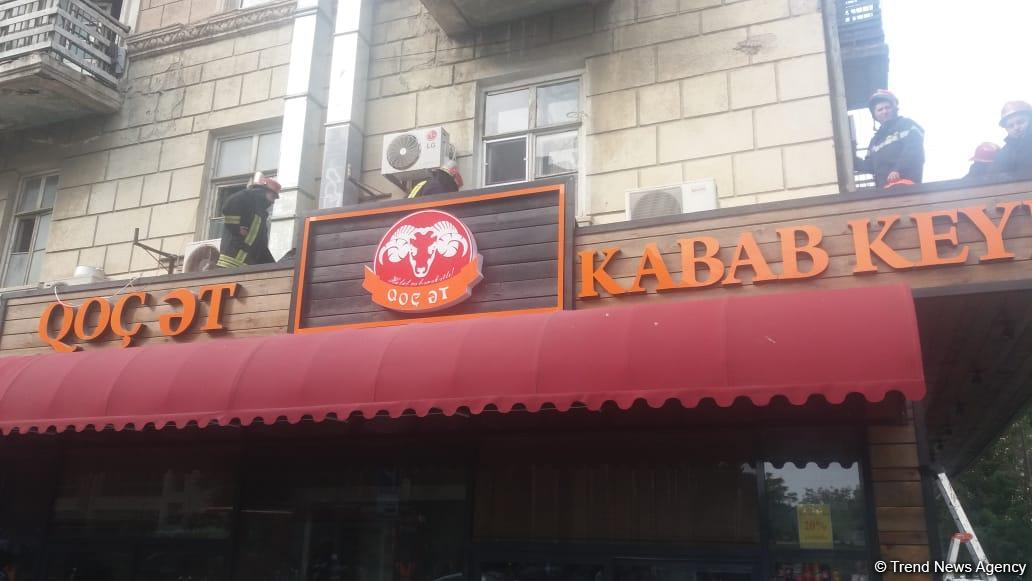 Restorandakı yanğınla bağlı    FHN MƏLUMAT YAYDI (FOTO)