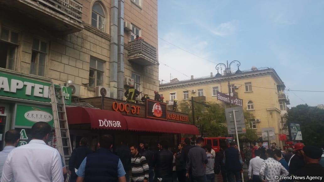 Restorandakı yanğınla bağlı    FHN MƏLUMAT YAYDI (FOTO)