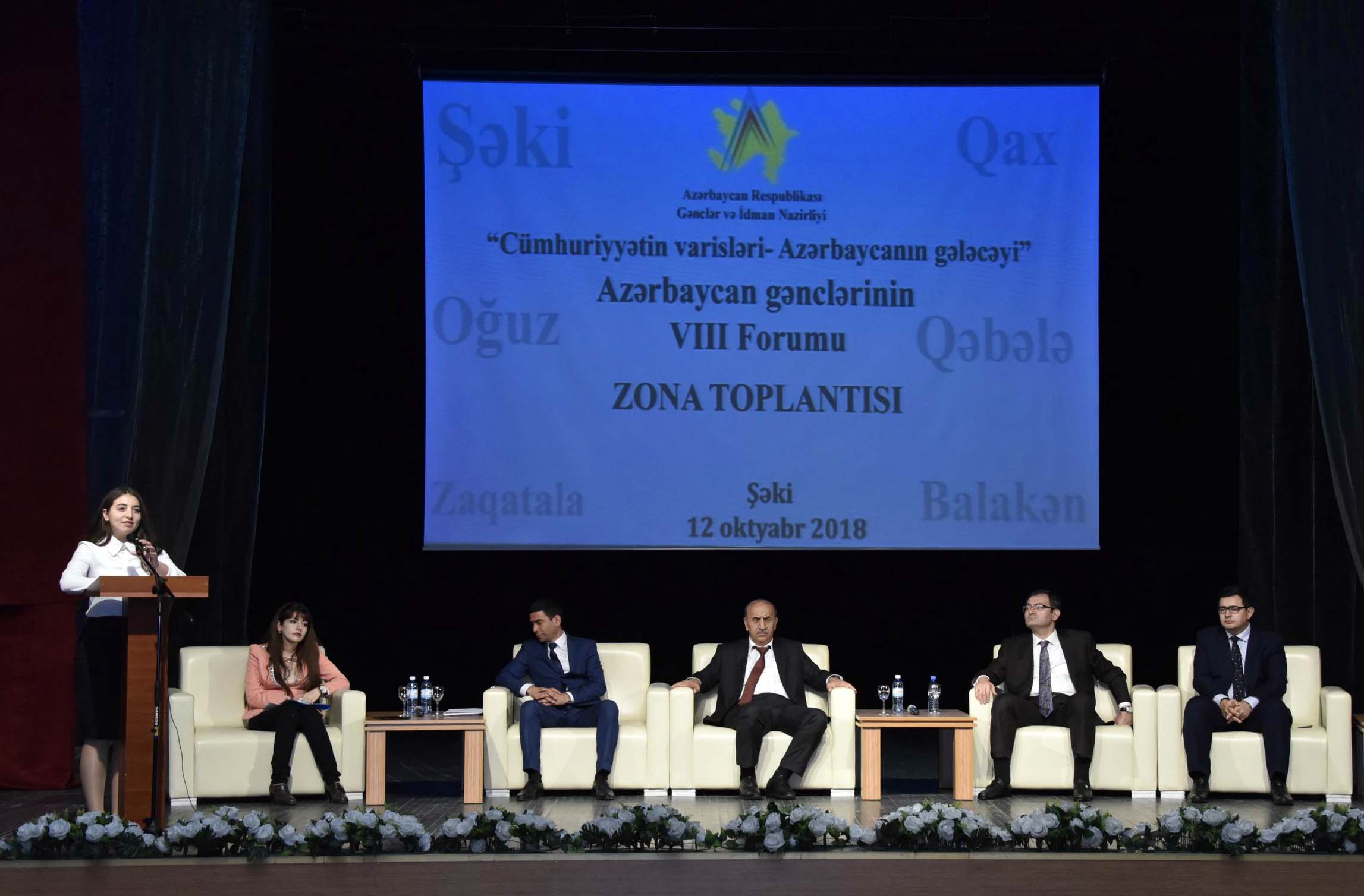 Şəkidə Azərbaycan Gənclərinin VIII Forumu keçirildi  