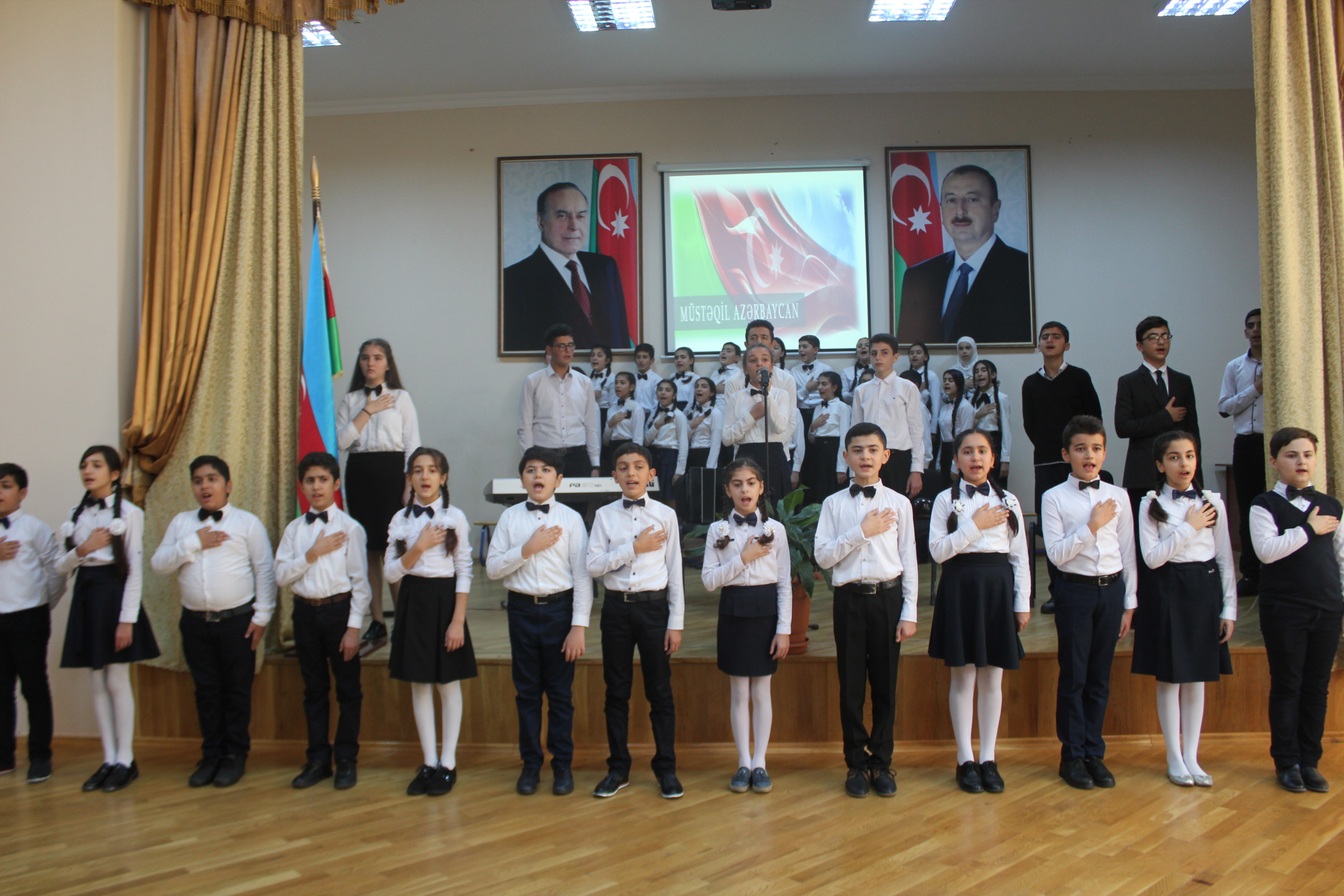 Nizami rayonunda Müstəqillik Günü qeyd edildi    - FOTOLAR