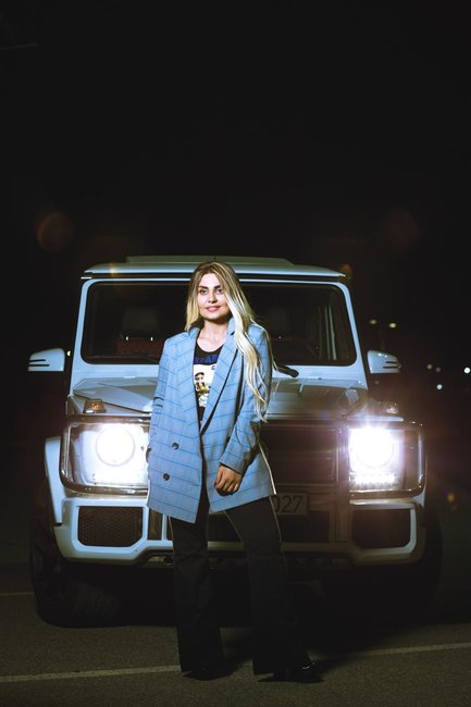 Bu da Şəbnəm Tovuzlunun yeni Gelandewageni     - FOTOLAR