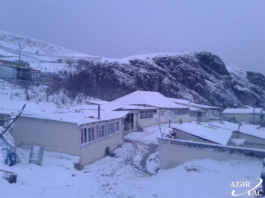 Qusar dağları ağ örpəyə büründü -  FOTOLAR