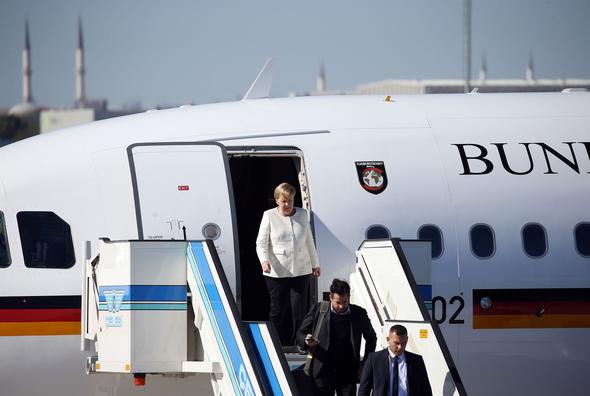 Putin, Makron, Merkel türkiyəyə gəldilər -  FOTOLAR