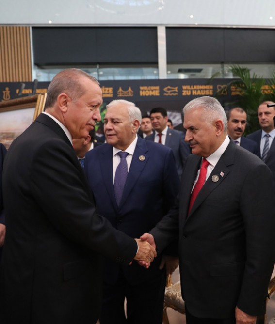 Oqtay Əsədov hava limanının açılışında -  FOTOLAR