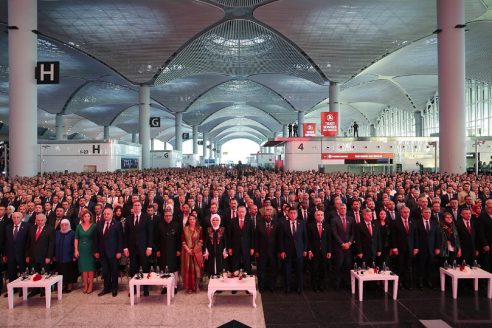 Oqtay Əsədov hava limanının açılışında -  FOTOLAR